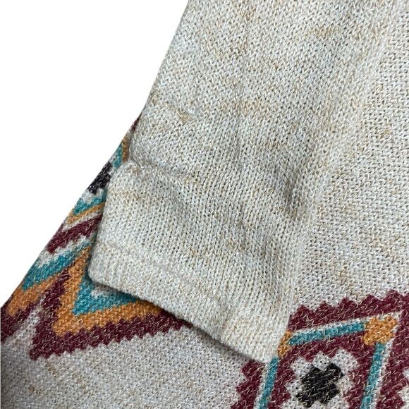 SCULLY Aztec Patterned Knit Sweater Size Small - Picture 5 of 7